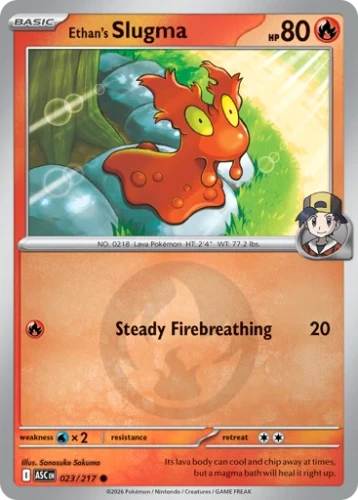 Przejdź do produktu ASC 023/217 | Ethan's Slugma Energy Reverse Holofoil | Pokemon - Ascended Heroes