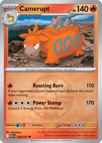 Przejdź do produktu ASC 028/217 | Camerupt Quick Ball Reverse Holofoil | Pokemon - Ascended Heroes