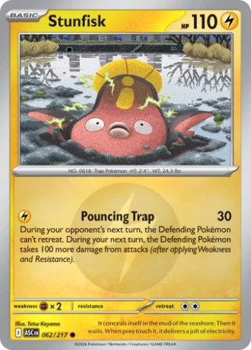 Przejdź do produktu ASC 062/217 | Stunfisk Energy Reverse Holofoil | Pokemon - Ascended Heroes