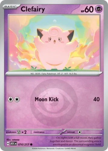 Przejdź do produktu ASC 074/217 | Clefairy Energy Reverse Holofoil | Pokemon - Ascended Heroes