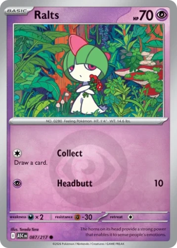 Przejdź do produktu ASC 087/217 | Ralts Energy Reverse Holofoil | Pokemon - Ascended Heroes