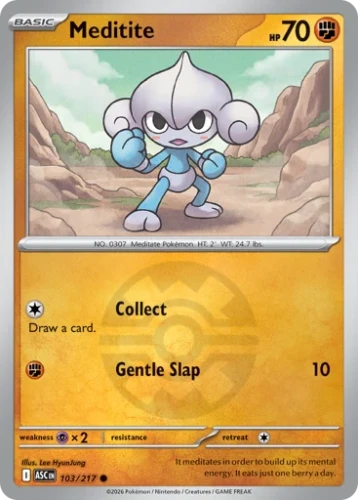 Przejdź do produktu ASC 103/217 | Meditite Quick Ball Reverse Holofoil | Pokemon - Ascended Heroes