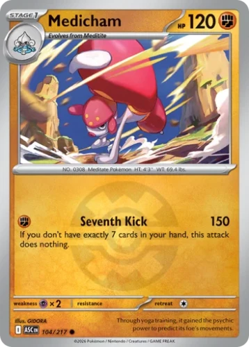 Przejdź do produktu ASC 104/217 | Medicham Quick Ball Reverse Holofoil | Pokemon - Ascended Heroes