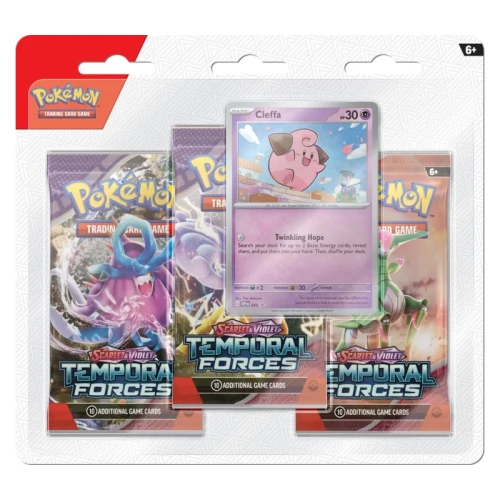 Przejdź do produktu Pokemon TCG: Temporal Forces - 3 Pack Blister - Cleffa