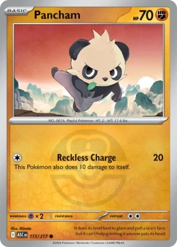 Przejdź do produktu ASC 115/217 | Pancham Love Ball Reverse Holofoil | Pokemon - Ascended Heroes