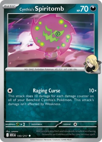 Przejdź do produktu ASC 133/217 | Cynthia's Spiritomb Energy Reverse Holofoil | Pokemon - Ascended Heroes