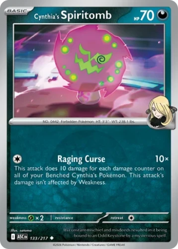 Przejdź do produktu ASC 133/217 | Cynthia's Spiritomb Poke Ball Reverse Holofoil | Pokemon - Ascended Heroes