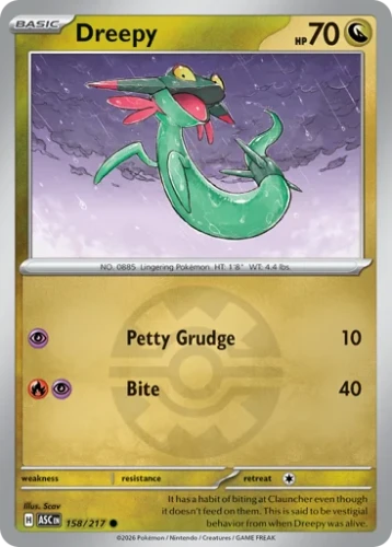 Przejdź do produktu ASC 158/217 | Dreepy Quick Ball Reverse Holofoil | Pokemon - Ascended Heroes