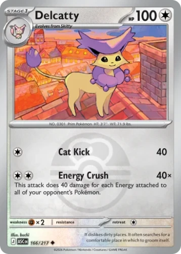 Przejdź do produktu ASC 166/217 | Delcatty Love Ball Reverse Holofoil | Pokemon - Ascended Heroes