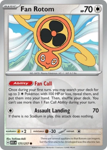 Przejdź do produktu ASC 171/217 | Fan Rotom Energy Reverse Holofoil | Pokemon - Ascended Heroes