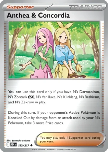 Przejdź do produktu ASC 182/217 | Anthea & Concordia Reverse holo | Pokemon - Ascended Heroes