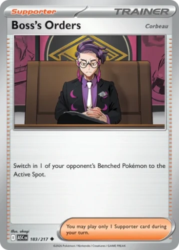 Przejdź do produktu ASC 183/217 | Boss's Orders Zwykła | Pokemon - Ascended Heroes