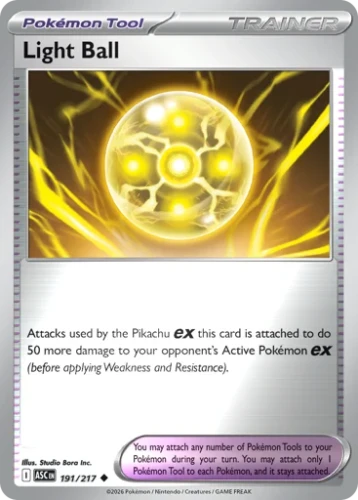 Przejdź do produktu ASC 191/217 | Light Ball Reverse holo | Pokemon - Ascended Heroes
