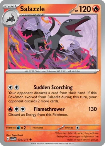 Przejdź do produktu ASC 035/217 | Salazzle Zwykła | Pokemon - Ascended Heroes