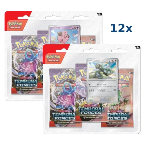 Przejdź do produktu Pokemon TCG: Temporal Forces - 3 Pack Blister Box (12)