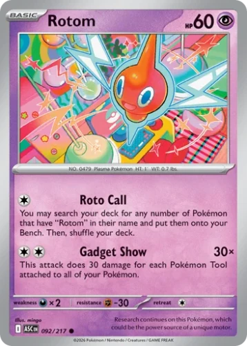 Przejdź do produktu ASC 092/217 | Rotom Zwykła | Pokemon - Ascended Heroes