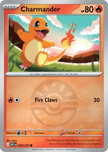 Przejdź do produktu ASC 020/217 | Charmander Friend Ball Reverse Holofoil | Pokemon - Ascended Heroes