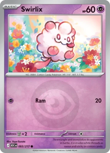 Przejdź do produktu ASC 093/217 | Swirlix Energy Reverse Holofoil | Pokemon - Ascended Heroes
