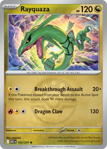 Przejdź do produktu ASC 153/217 | Rayquaza Friend Ball Reverse Holofoil | Pokemon - Ascended Heroes