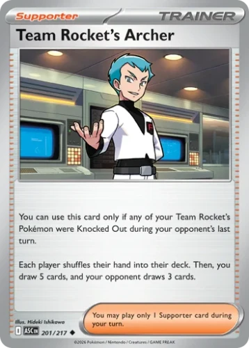 Przejdź do produktu ASC 201/217 | Team Rocket's Archer Zwykła | Pokemon - Ascended Heroes