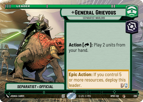 Przejdź do produktu HMW 280 | General Grievous, Separatist Warlord | Hyperspace | Homeworlds