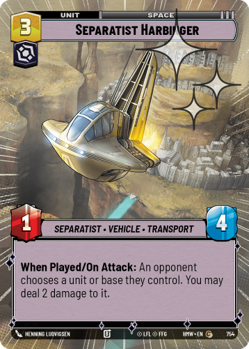 Przejdź do produktu HMW 754 | Separatist Harbinger | Hyperspace Foil | Homeworlds