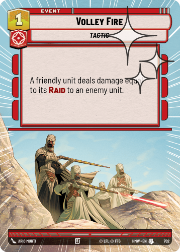 Przejdź do produktu HMW 702 | Volley Fire | Hyperspace Foil | Homeworlds