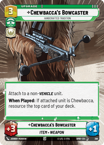 Przejdź do produktu HMW 399 | Chewbacca's Bowcaster, Handcrafted Tradition | Hyperspace | Homeworlds