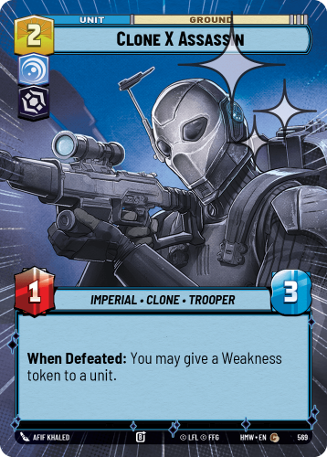 Przejdź do produktu HMW 569 | Clone X Assassin | Hyperspace Foil | Homeworlds