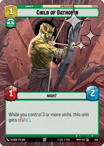 Przejdź do produktu HMW 639 | Child of Dathomir | Hyperspace Foil | Homeworlds
