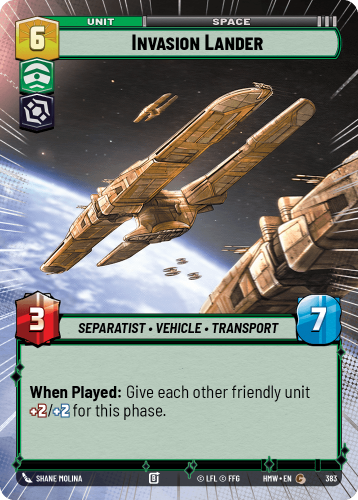 Przejdź do produktu HMW 383 | Invasion Lander | Hyperspace | Homeworlds