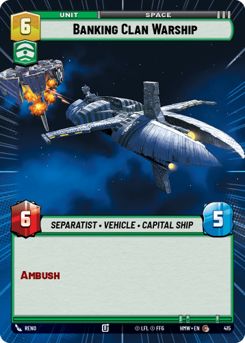Przejdź do produktu HMW 415 | Banking Clan Warship | Hyperspace | Homeworlds