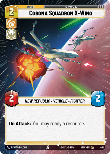 Przejdź do produktu HMW 481 | Corona Squadron X-Wing | Hyperspace | Homeworlds