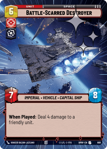 Przejdź do produktu HMW 668 | Battle-Scarred Destroyer | Hyperspace Foil | Homeworlds