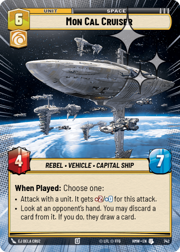 Przejdź do produktu HMW 742 | Mon Cal Cruiser | Hyperspace Foil | Homeworlds