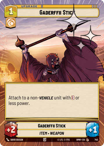 Przejdź do produktu HMW 745 | Gaderffii Stick | Hyperspace Foil | Homeworlds
