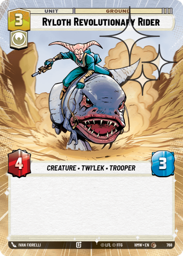 Przejdź do produktu HMW 768 | Ryloth Revolutionary Rider | Hyperspace Foil | Homeworlds