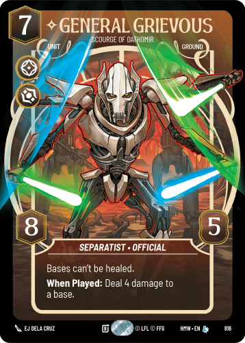 Przejdź do produktu HMW 816 | General Grievous, Scourge of Dathomir | Prestige | Homeworlds