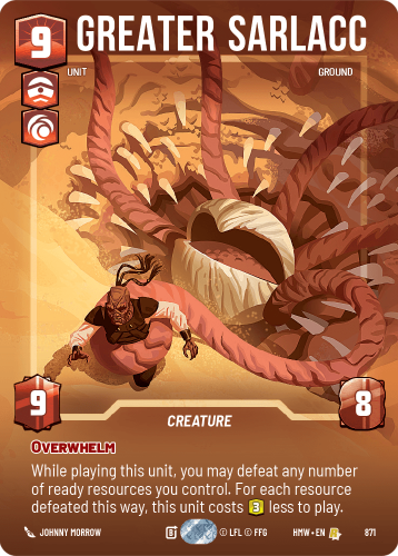 Przejdź do produktu HMW 871 | Greater Sarlacc | Prestige Foil | Homeworlds