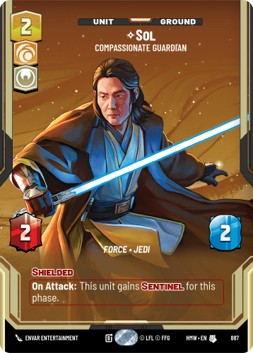 Przejdź do produktu HMW 887 | Sol, Compassionate Guardian | Prestige Foil | Homeworlds