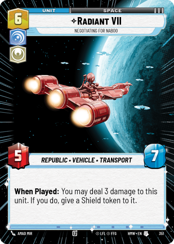 Przejdź do produktu HMW 351 | Radiant VII, Negotiating for Naboo | Hyperspace | Homeworlds