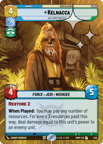 Przejdź do produktu HMW 546 | Kelnacca, Solitary Master | Hyperspace Foil | Homeworlds