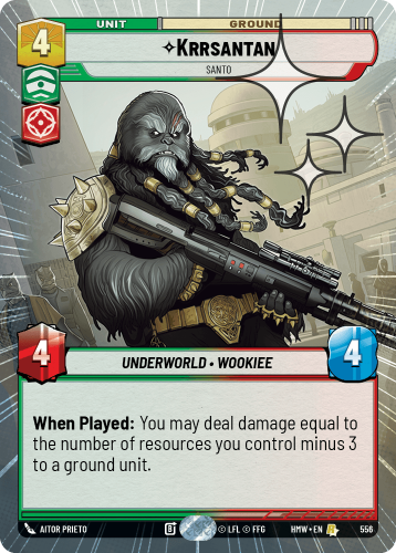 Przejdź do produktu HMW 556 | Krrsantan, Santo | Hyperspace Foil | Homeworlds