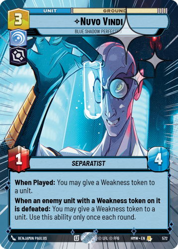 Przejdź do produktu HMW 572 | Nuvo Vindi, Blue Shadow Perfected | Hyperspace Foil | Homeworlds