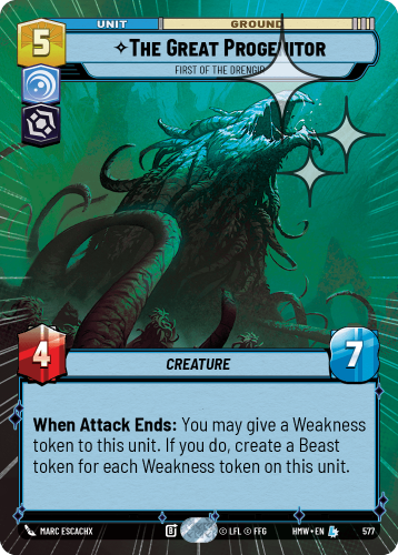 Przejdź do produktu HMW 577 | The Great Progenitor, First of the Drengir | Hyperspace Foil | Homeworlds
