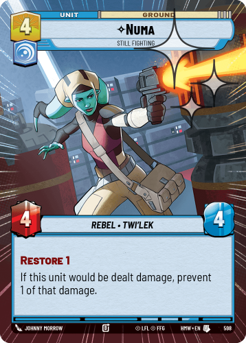 Przejdź do produktu HMW 598 | Numa, Still Fighting | Hyperspace Foil | Homeworlds