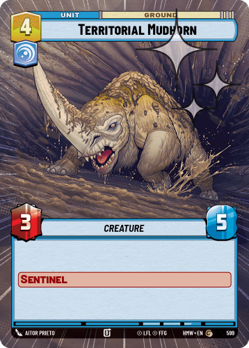Przejdź do produktu HMW 599 | Territorial Mudhorn | Hyperspace Foil | Homeworlds