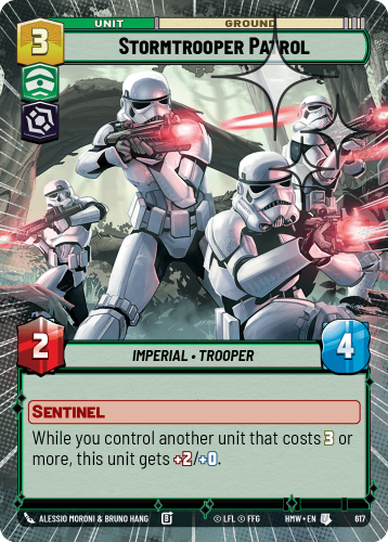 Przejdź do produktu HMW 617 | Stormtrooper Patrol | Hyperspace Foil | Homeworlds