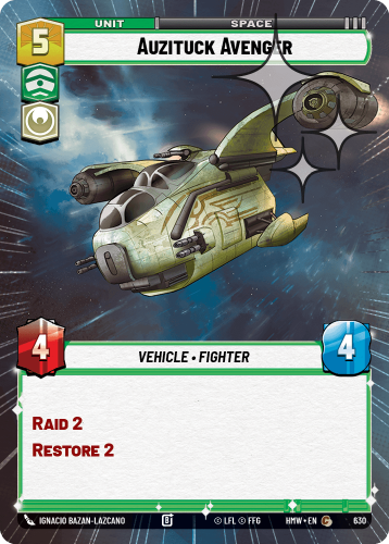 Przejdź do produktu HMW 630 | Auzituck Avenger | Hyperspace Foil | Homeworlds