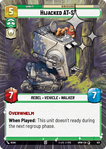 Przejdź do produktu HMW 631 | Hijacked AT-ST | Hyperspace Foil | Homeworlds
